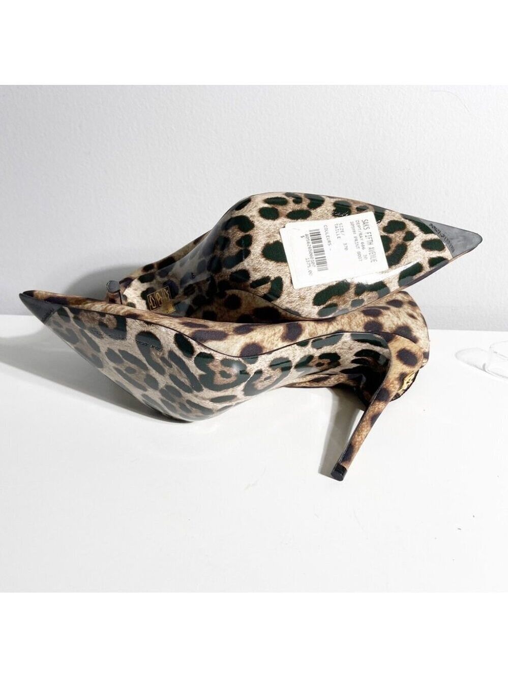 New Dolce & Gabbana X Kim Leopard Printed Ankle Boots size 37 - Picture 10 of 12
